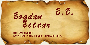 Bogdan Bilčar vizit kartica